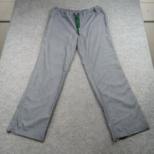 Figs‎ Scrub Pants Mens Medium Gray Straight Leg Drawstring Waist Medical Uniform